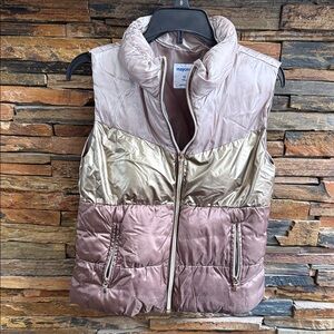 Mayoral Women's Gold and Brown Quilted Vest